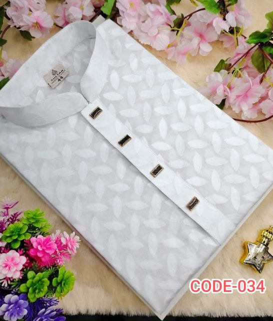 জামদানি সুতি কাপড়ের পাঞ্জাবি